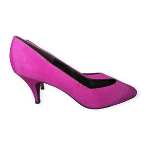 Temptations Fuchsia Point Toe Heels Size 7 1/2B